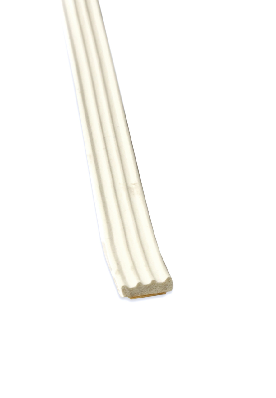 Kronlist 2 x 8 mm, självhäftande VIT 225 m