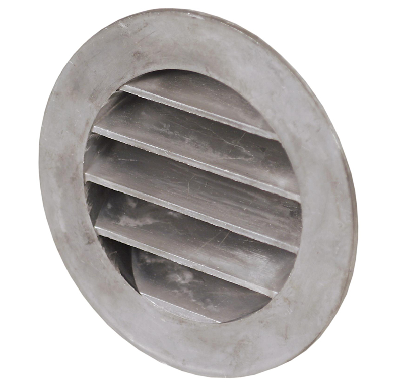 Gjutet aluminiumgaller O 100 mm, med stos