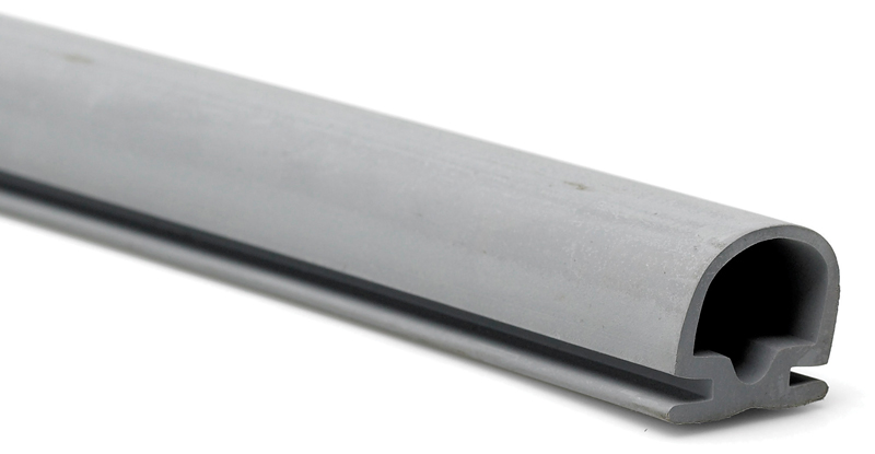Klämfri-list grå, 2070 mm endast gummi