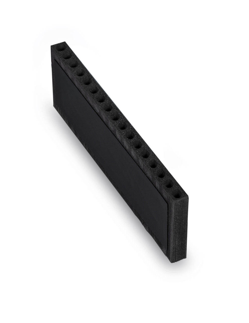 Ljudkanal för träkassett, hålad 337x25x100 mm