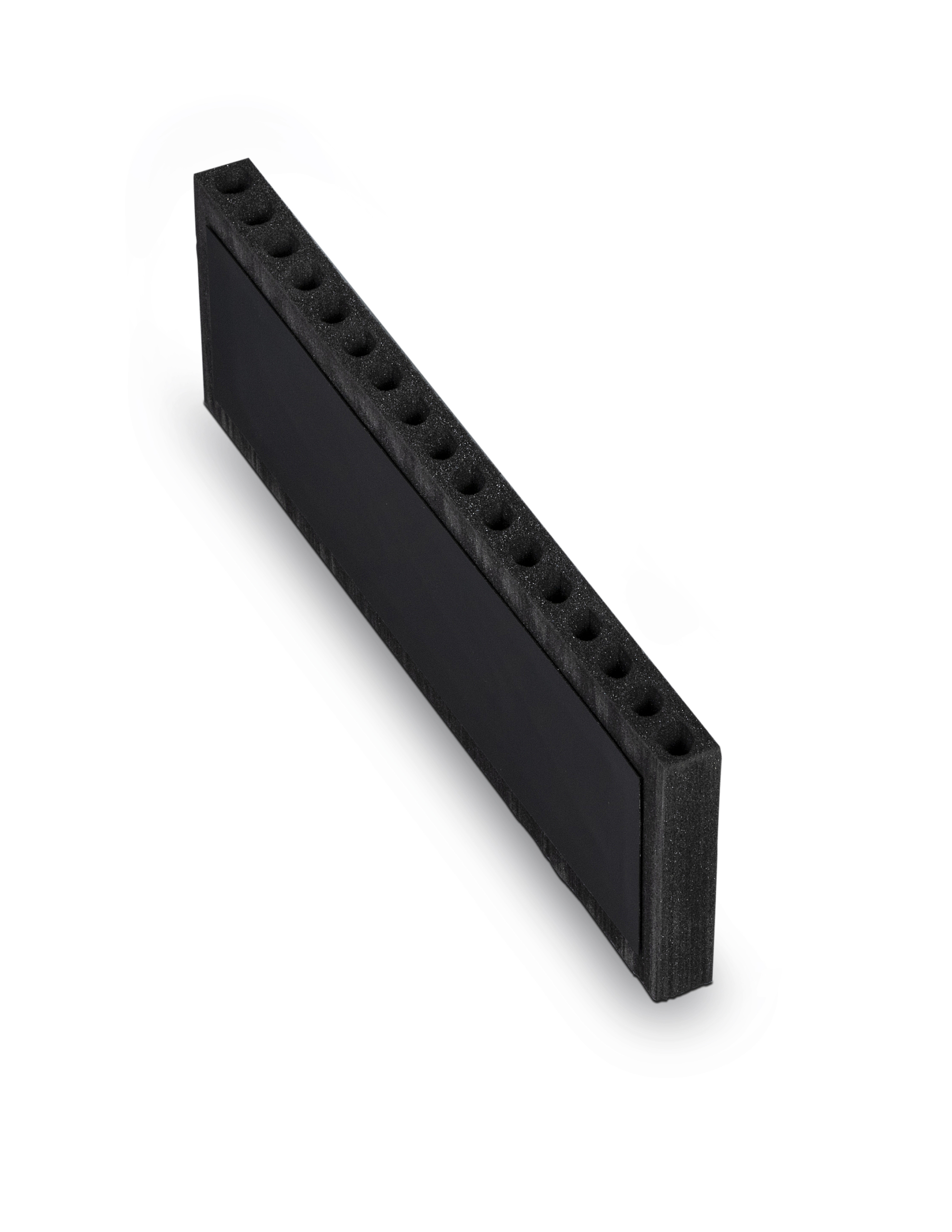 Ljudkanal för träkassett, hålad 337x20x100 mm