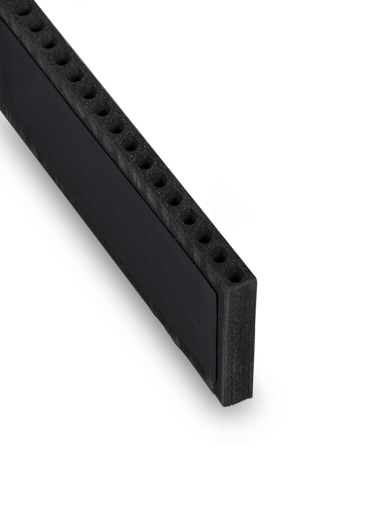 Ljudkanal för träkassett, hålad 495x20x100 mm