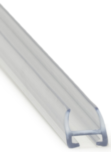 Kantlist för 6 mm glas av transp. PVC 3,0 m