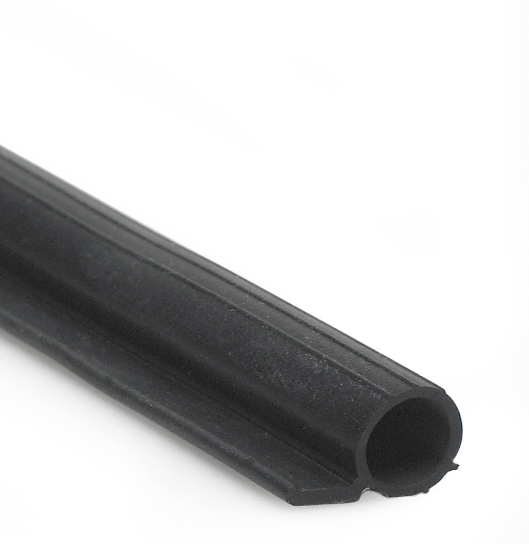 P-list 7,5 mm, TPE för stiftning SVART 75 m