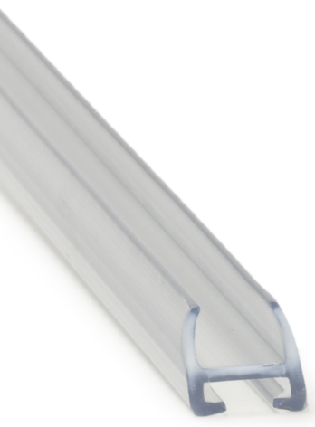 Kantlist för 6 mm glas av transp. PVC 1,8 m
