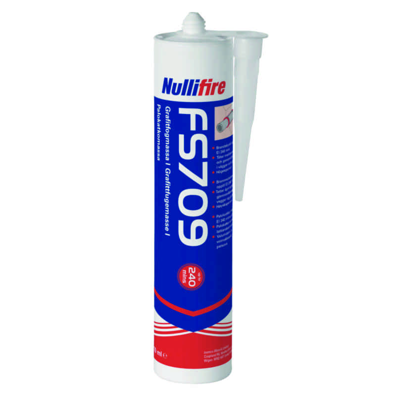 Brandfogmassa grafit Nullifire FS 709, 310 ml GRÅ
