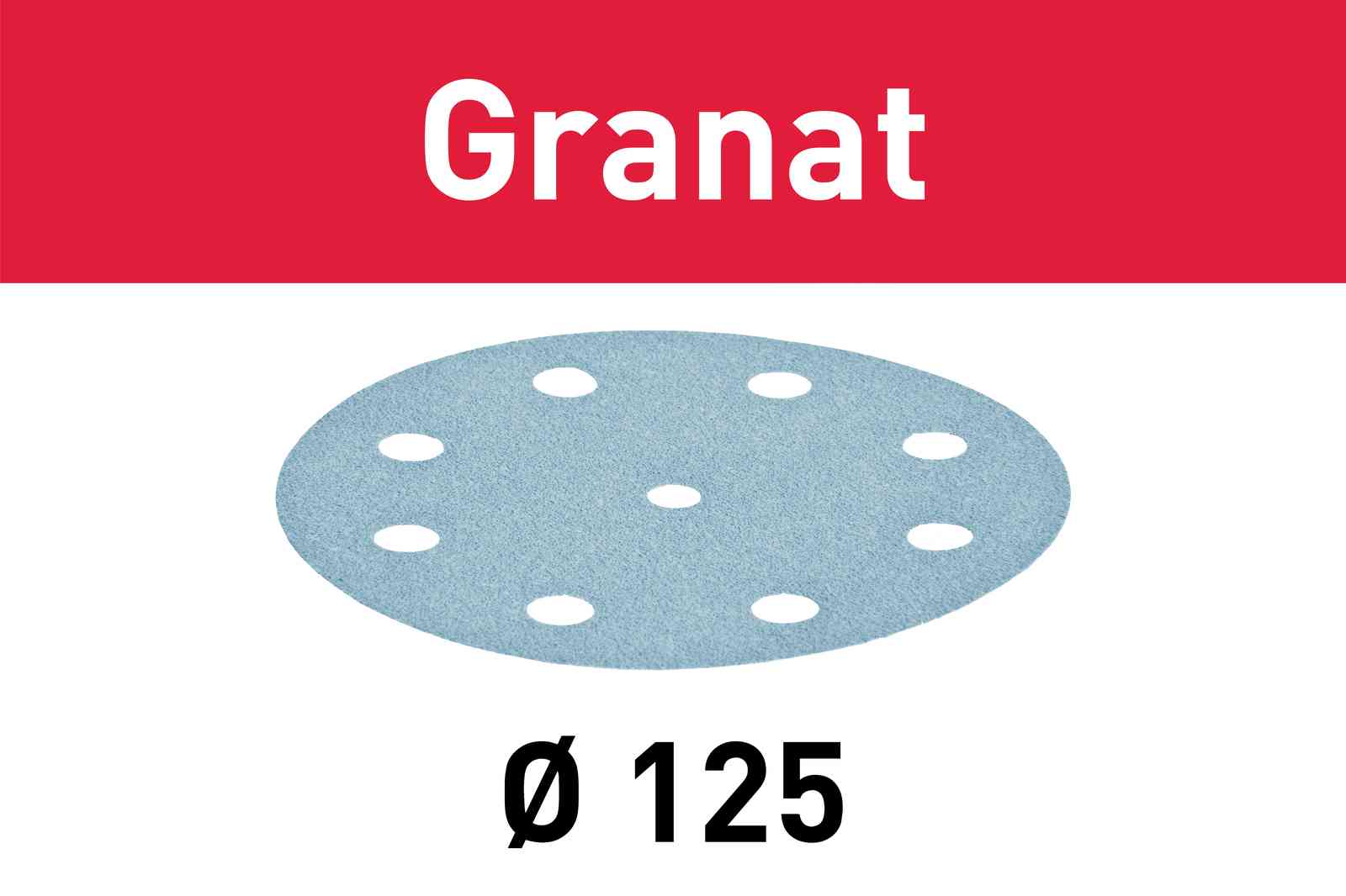 Festool Sliprond 125/9 mm K 40 (Granat) 50 st/fp