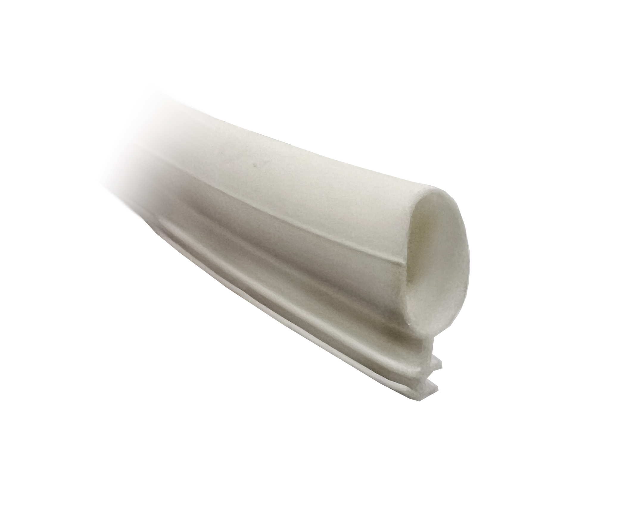 O-list 8 mm, TPE C-sågspår VIT 75 m