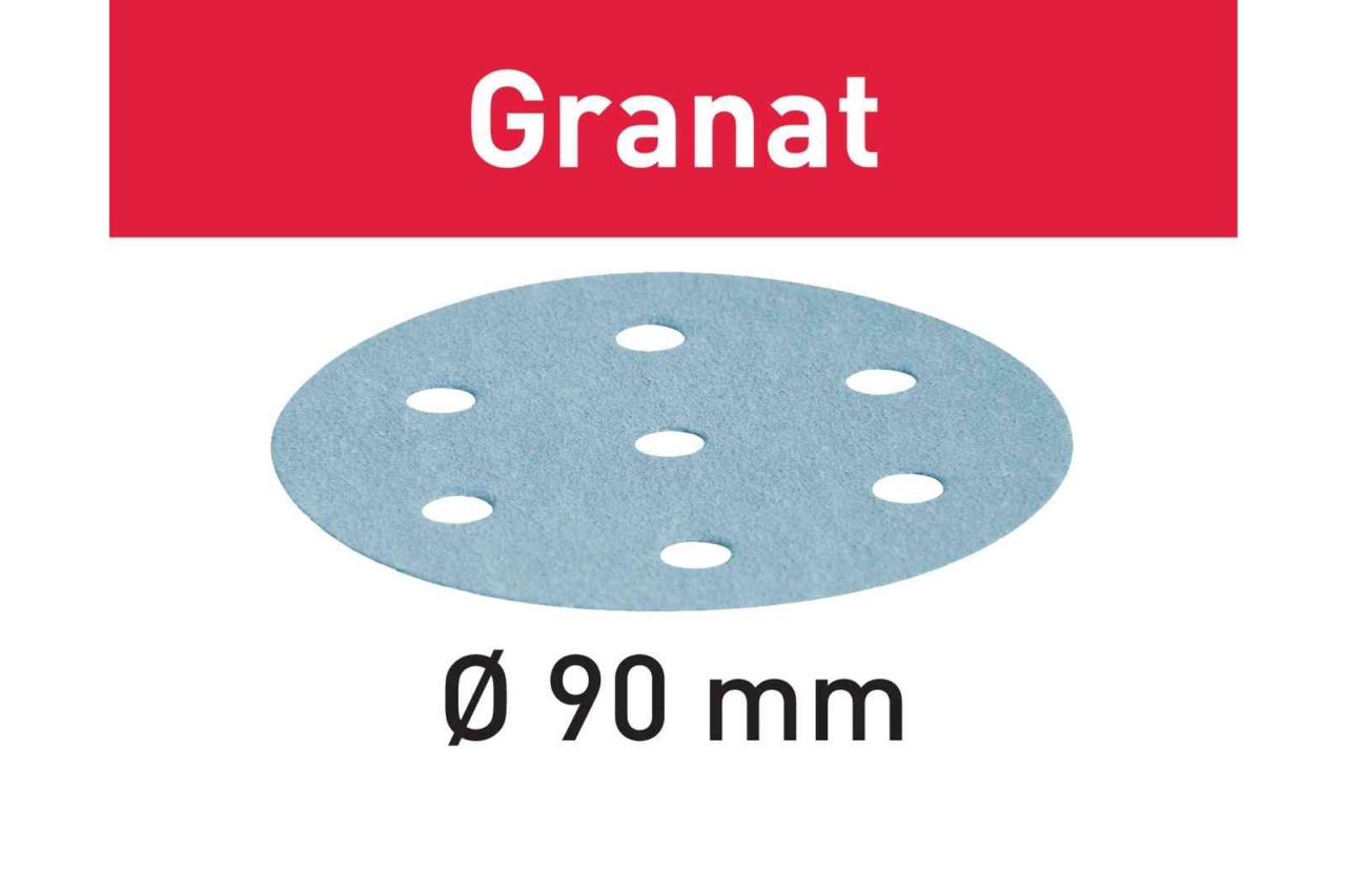 Festool Sliprond 90 mm K80 (Granat) 50 st/fp