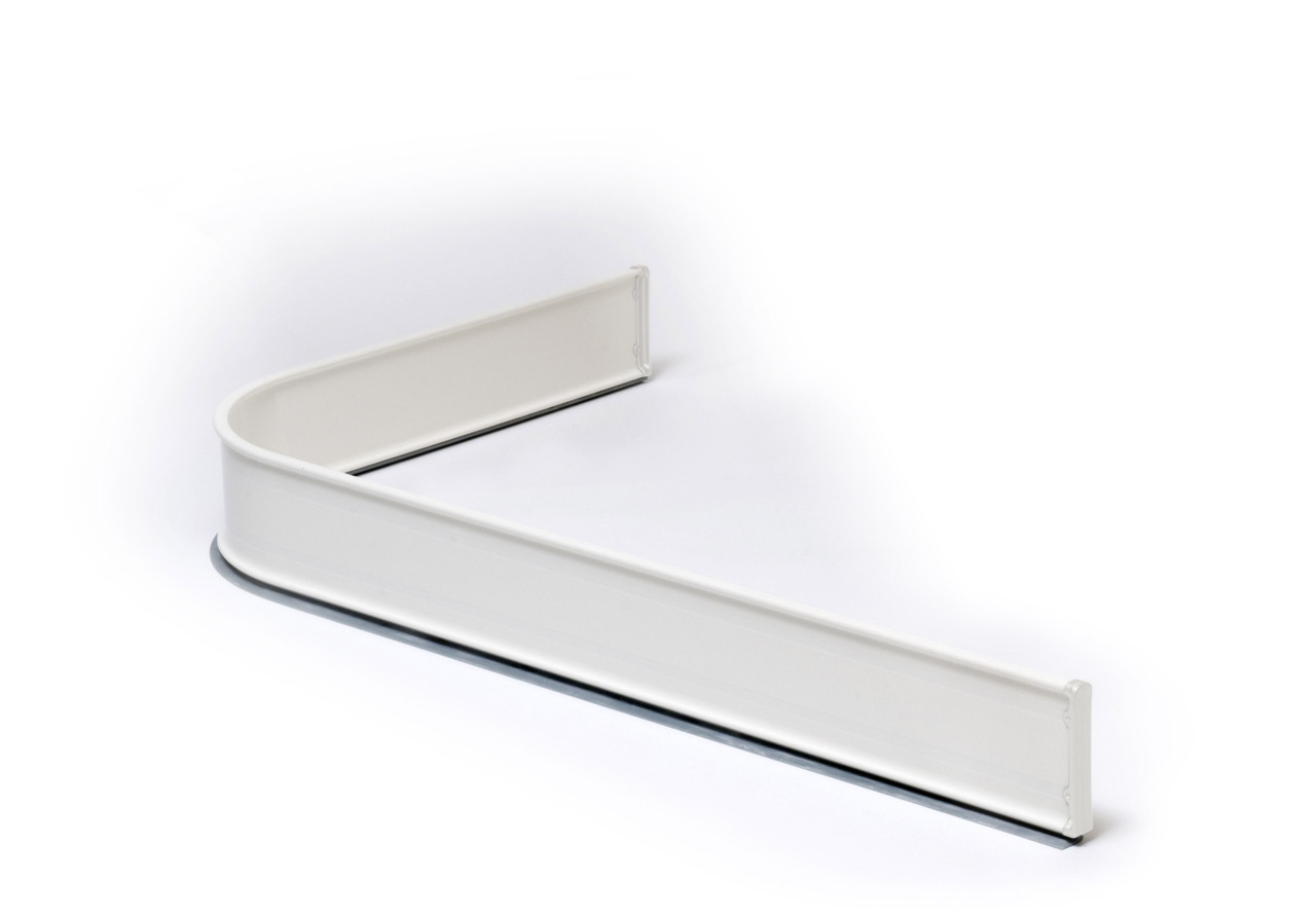 Duschsarg 115 X 30 cm Höger, Vit