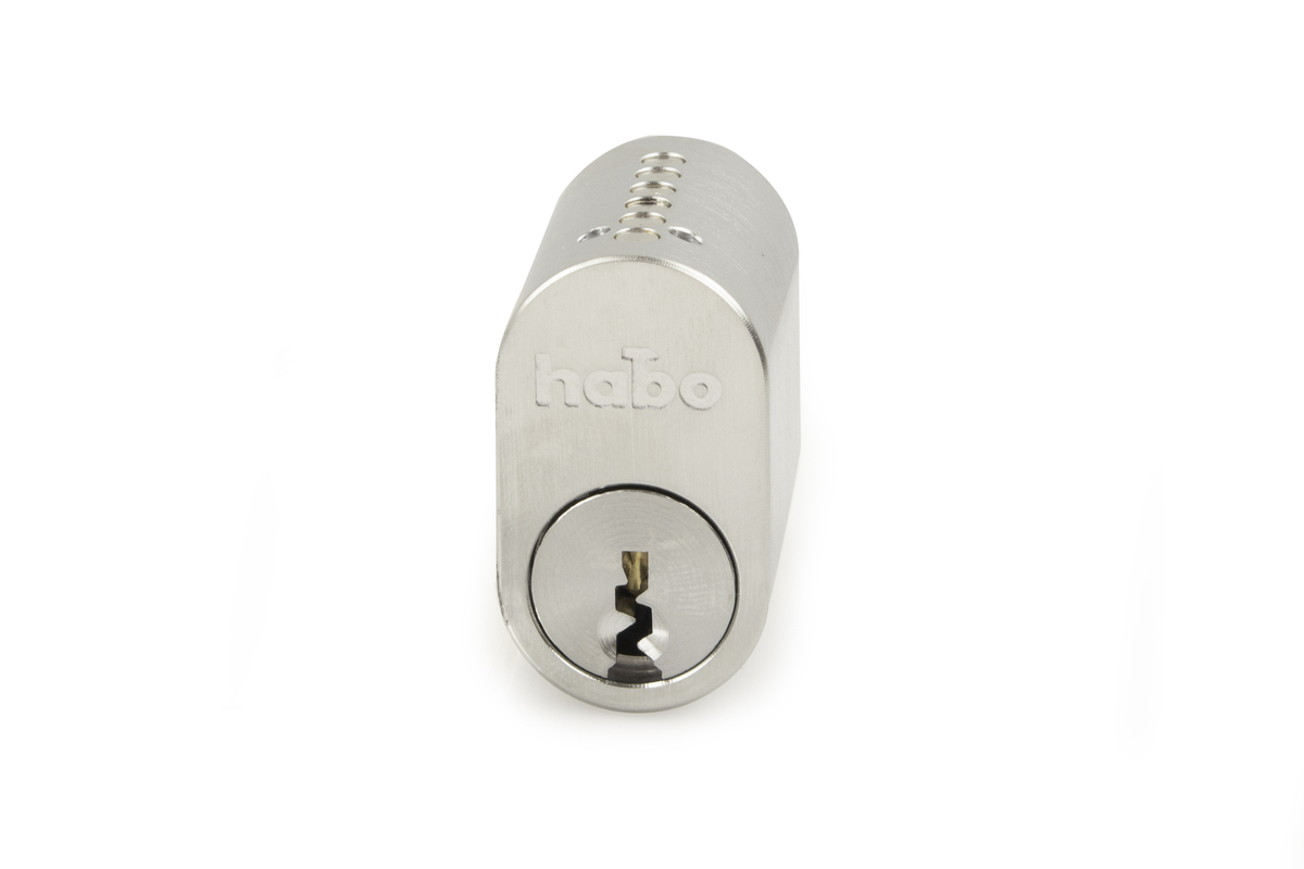 HABO Cylinder Oval 65537 Krom 3st Nycklar (1-pack)