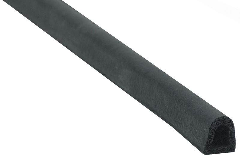 D-list 8x8 mm, SVART självhäftande konsumentförp. 8 m
